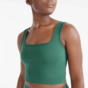 Knix - Good to Go Seamless Crop Tank in Peppermint (green)